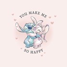 You Make Me So Happy Stitch Angel